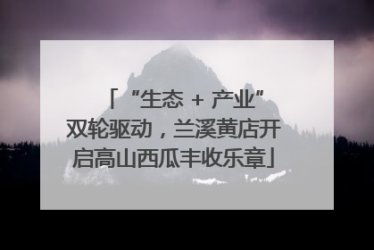 “生态 + 产业”双轮驱动，兰溪黄店开启高山西瓜丰收乐章