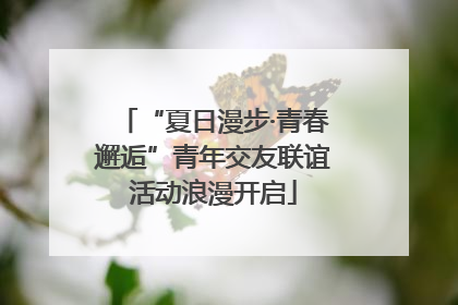 “夏日漫步·青春邂逅”青年交友联谊活动浪漫开启