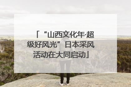 “山西文化年·超级好风光”日本采风活动在大同启动