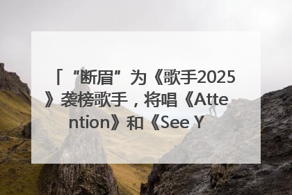 “断眉”为《歌手2025》袭榜歌手，将唱《Attention》和《See You Again》