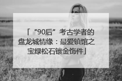 “90后”考古学者的盘龙城情缘：最爱镇馆之宝绿松石镶金饰件