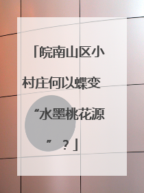 皖南山区小村庄何以蝶变“水墨桃花源”？