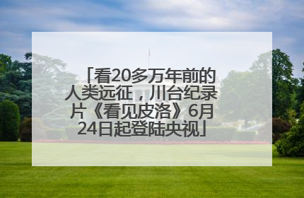 看20多万年前的人类远征，川台纪录片《看见皮洛》6月24日起登陆央视