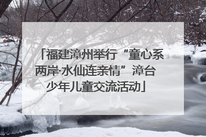 福建漳州举行“童心系两岸·水仙连亲情”漳台少年儿童交流活动