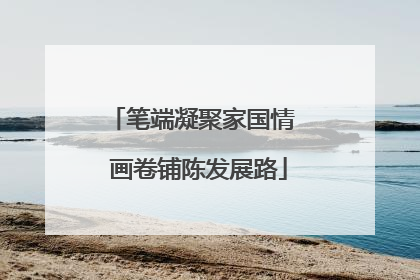 笔端凝聚家国情  画卷铺陈发展路