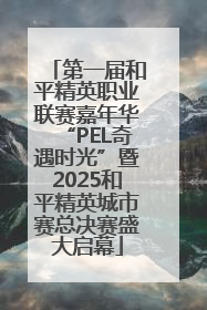 第一届和平精英职业联赛嘉年华“PEL奇遇时光”暨2025和平精英城市赛总决赛盛大启幕