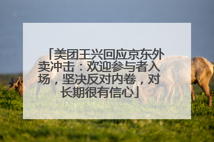 美团王兴回应京东外卖冲击：欢迎参与者入场，坚决反对内卷，对长期很有信心