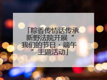 粽香传情话传承 新野法院开展“我们的节日・端午”主题活动