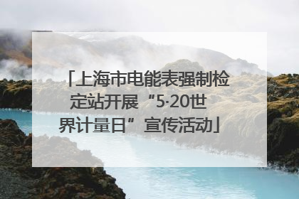 上海市电能表强制检定站开展“5·20世界计量日”宣传活动
