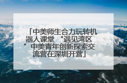 中美师生合力玩转机器人课堂 “遇见湾区”中美青年创新探索交流营在深圳开营