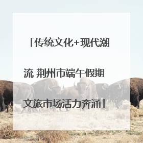 传统文化+现代潮流 荆州市端午假期文旅市场活力奔涌