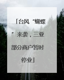台风“蝴蝶”来袭，三亚部分商户暂时停业