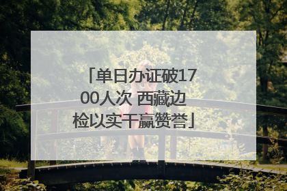 单日办证破1700人次 西藏边检以实干赢赞誉