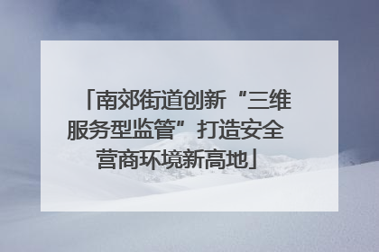 南郊街道创新“三维服务型监管”打造安全营商环境新高地