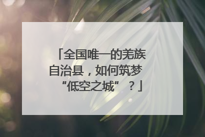 全国唯一的羌族自治县，如何筑梦“低空之城”？