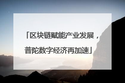 区块链赋能产业发展，普陀数字经济再加速