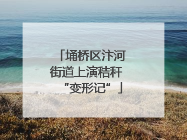 埇桥区汴河街道上演秸秆“变形记”
