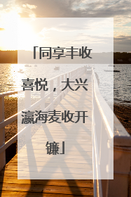 同享丰收喜悦，大兴瀛海麦收开镰