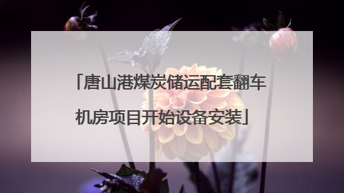 唐山港煤炭储运配套翻车机房项目开始设备安装