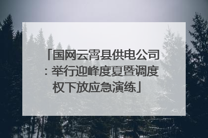 国网云霄县供电公司：举行迎峰度夏暨调度权下放应急演练