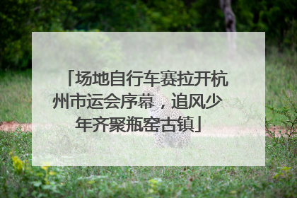 场地自行车赛拉开杭州市运会序幕，追风少年齐聚瓶窑古镇