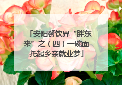 安阳餐饮界“胖东来”之（四）一碗面托起乡亲就业梦
