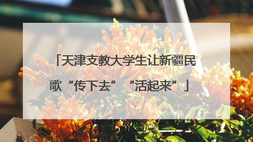 天津支教大学生让新疆民歌“传下去”“活起来”