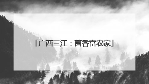 广西三江：菌香富农家
