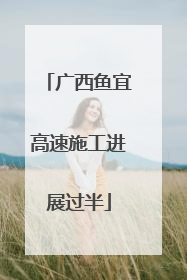 广西鱼宜高速施工进展过半