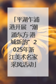 平湖乍浦港开展“潮涌东方·港城新韵”2025年浙江美术名家采风活动