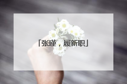 张瑾，履新职
