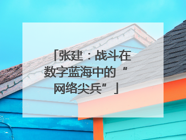 张建：战斗在数字蓝海中的“网络尖兵”