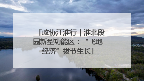 政协江淮行｜淮北段园新型功能区：“飞地经济”拔节生长