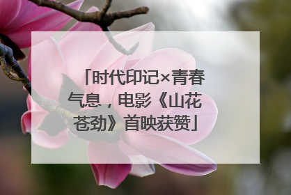 时代印记×青春气息，电影《山花苍劲》首映获赞