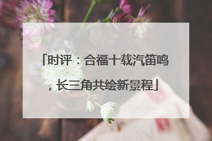 时评：合福十载汽笛鸣，长三角共绘新景程