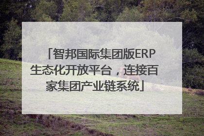 智邦国际集团版ERP生态化开放平台，连接百家集团产业链系统