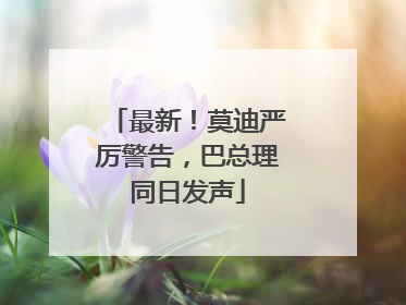 最新！莫迪严厉警告，巴总理同日发声