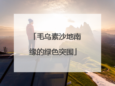 毛乌素沙地南缘的绿色突围