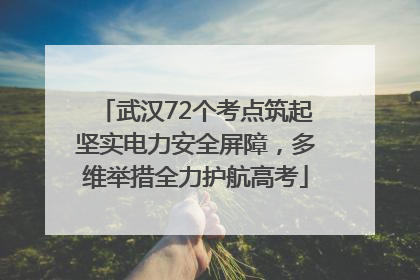武汉72个考点筑起坚实电力安全屏障，多维举措全力护航高考