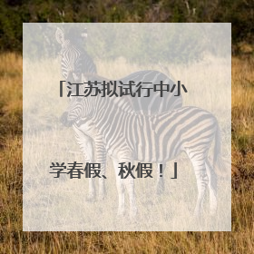 江苏拟试行中小学春假、秋假！