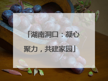 湖南洞口：凝心聚力，共建家园