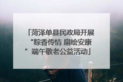 菏泽单县民政局开展“粽香传情 扇绘安康”端午敬老公益活动