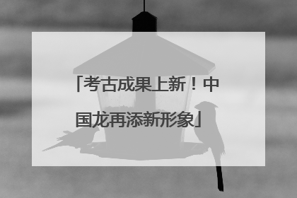 考古成果上新！中国龙再添新形象