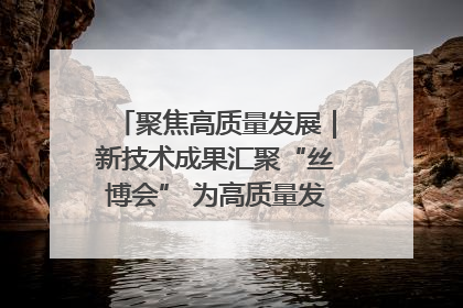 聚焦高质量发展｜新技术成果汇聚“丝博会” 为高质量发展注入新动能