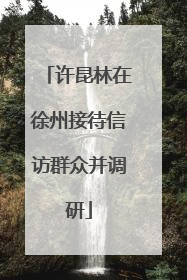 许昆林在徐州接待信访群众并调研