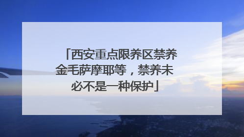 西安重点限养区禁养金毛萨摩耶等，禁养未必不是一种保护