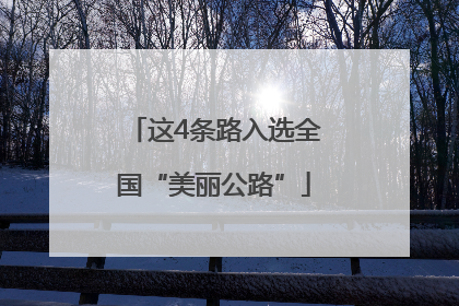 这4条路入选全国“美丽公路”