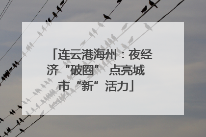 连云港海州：夜经济“破圈” 点亮城市“新”活力