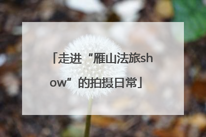 走进“雁山法旅show”的拍摄日常