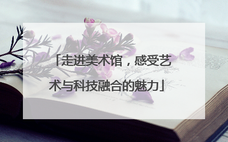 走进美术馆，感受艺术与科技融合的魅力